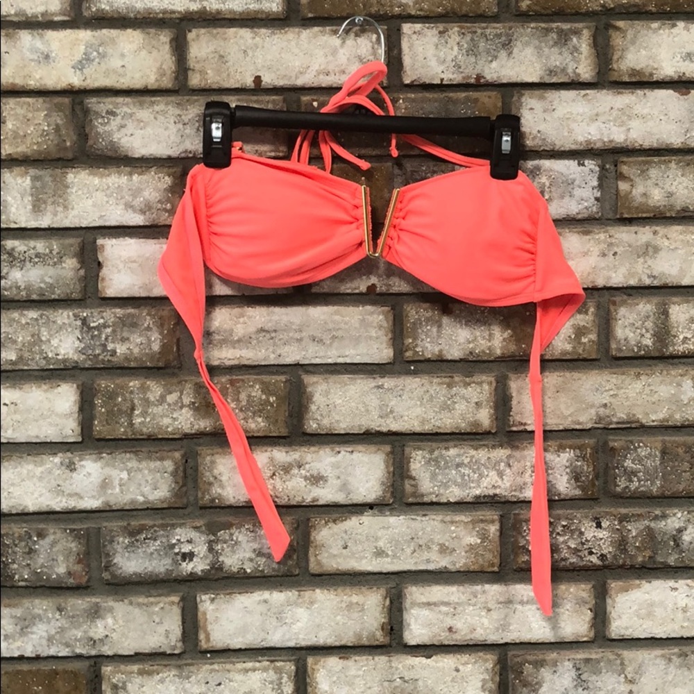 Neon coral/pink Xhilaration bikini top